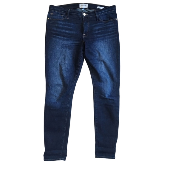 Frame Le Skinny De Jeanne Dark Wash Blue Jeans - 31 - Picture 8 of 8